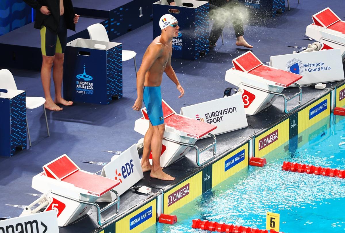 David Popovici - semifinală 100 m liber