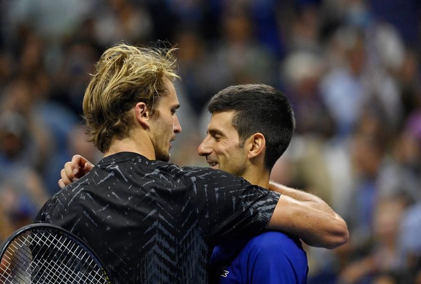 Novak Djokovic (34 de ani, #1 ATP) l-a învins pe Alexander Zverev (24 de ani, #4 ATP), scor 4-6, 6-3, 6-4, 4-6, 6-2 și s-a calificat în finala de la US Open. Foto: Imago