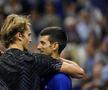 Novak Djokovic (34 de ani, #1 ATP) l-a învins pe Alexander Zverev (24 de ani, #4 ATP), scor 4-6, 6-3, 6-4, 4-6, 6-2 și s-a calificat în finala de la US Open. Foto: Imago