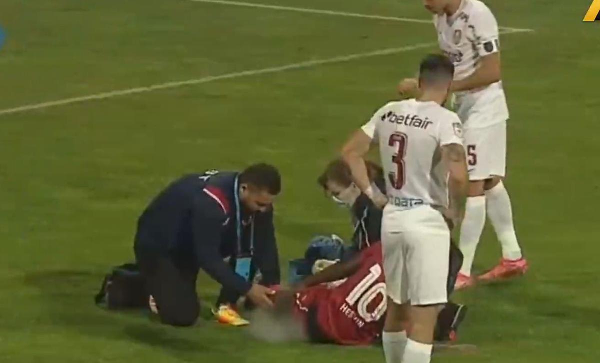FOTO FC Botoșani - CFR Cluj, fault Culio la Ongenda