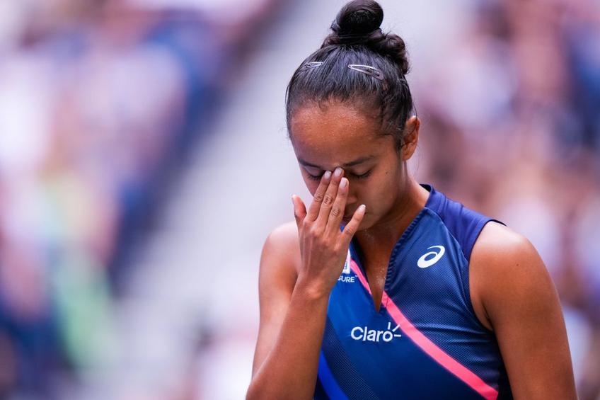 Leylah Fernandez, după finala US Open // foto: captură Eurosport