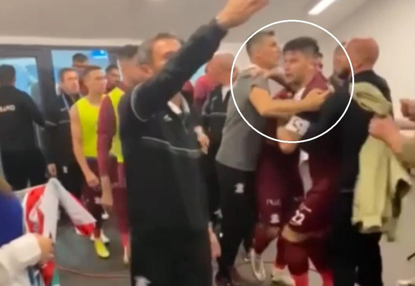 Cristian Săpunaru, pus pe scandal, a fost ținut cu greu după meciul cu FCU Craiova