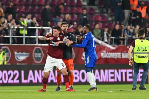 Săpunaru a vrut să îl bată pe Paramatti, după Rapid - FCU Craiova 2-3 în mai 2022