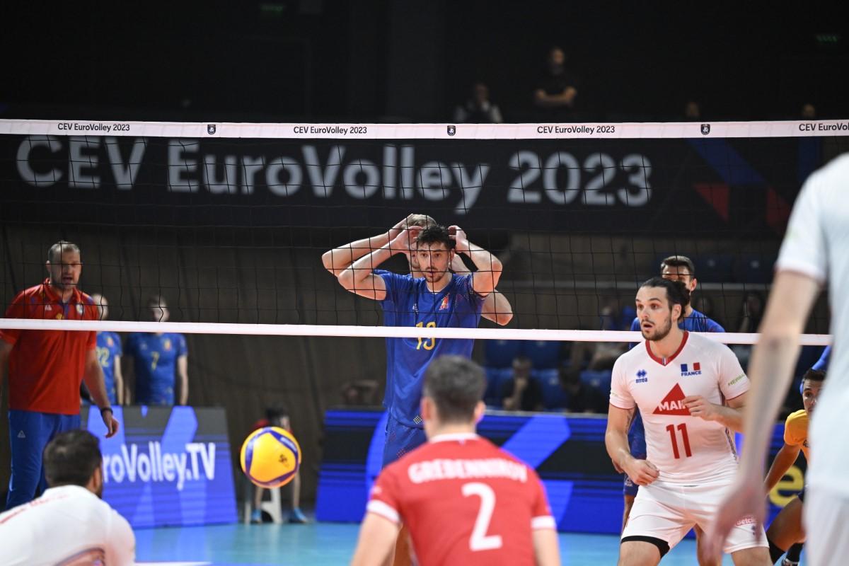 Ce șansă am ratat! România se oprește în sferturi la Euro 2023 » „Tricolorii” au controlat două seturi în duelul cu Franța, dar campioana olimpică a fost prea puternică