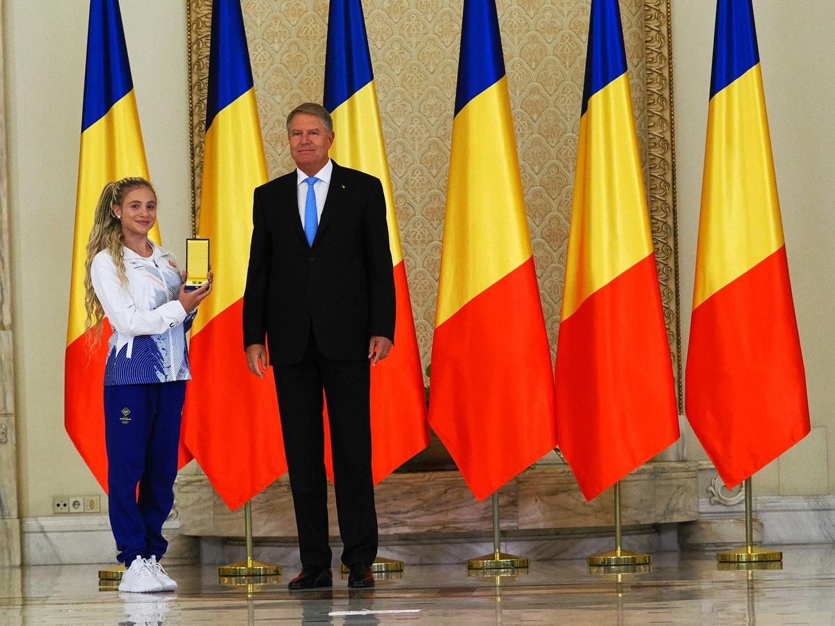 Sabrina Voinea, apariție inedită la Palatul Cotroceni, în fața lui Klaus Iohannis