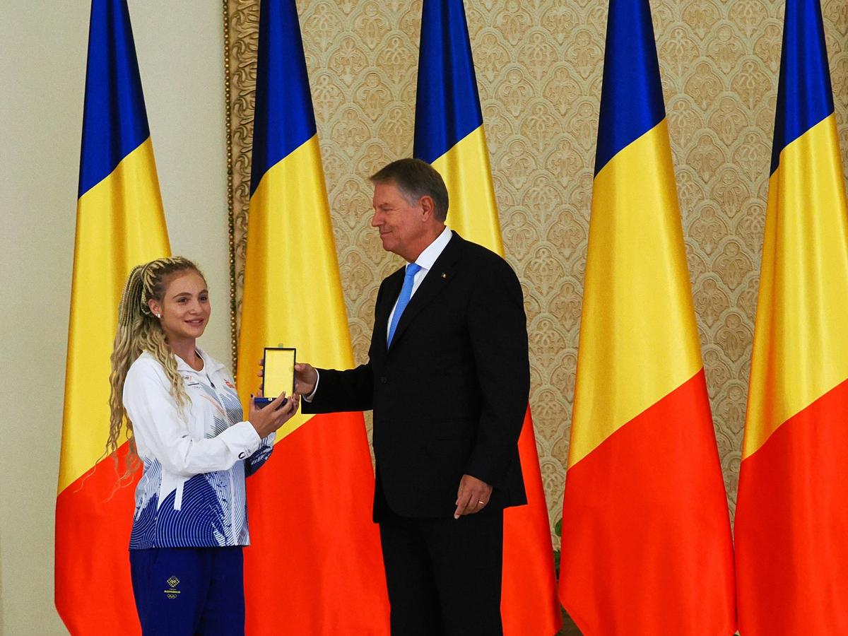 Sabrina Voinea, apariție inedită la Palatul Cotroceni, în fața lui Klaus Iohannis