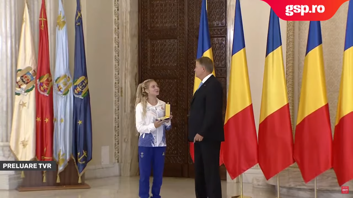 Sabrina Voinea, apariție inedită la Palatul Cotroceni, în fața lui Klaus Iohannis