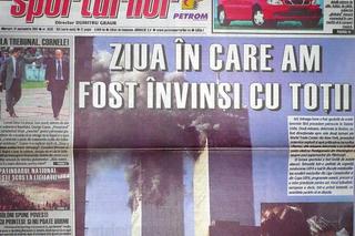11 septembrie 2001, „ziua în care am fost învinși cu toții” » Ce titra Gazeta Sporturilor pe copertă, a doua zi după atentatele de la World Trade Center