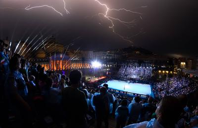 Sport la rang de artă » Italienii au creat o arenă EPICĂ, într-un loc istoric, pentru Europeanul de volei