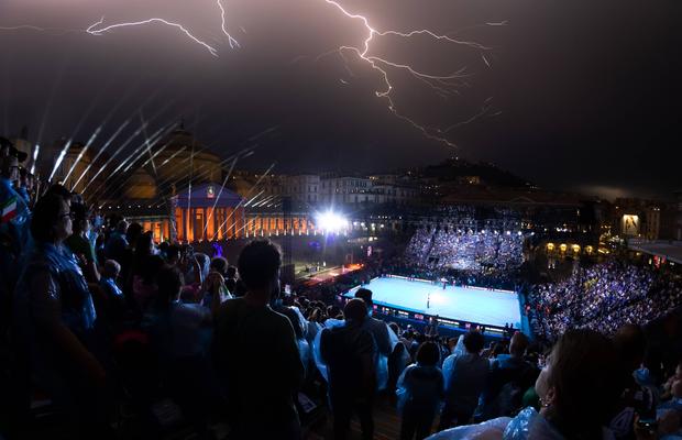 Sport la rang de artă » Italienii au creat o arenă EPICĂ, într-un loc istoric, pentru Europeanul de volei