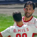 Zandbergen a marcat un gol în Csikszereda - Dinamo / FOTO: Captură TV @Prima Sport 1