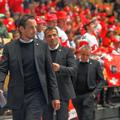 Selecționerul Patrick Fischer  a fost suspendat patru ani, după ce a prezentat un certificat COVID fals // foto: Imago