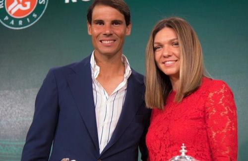 Simona Halep, alături de Rafa Nadal