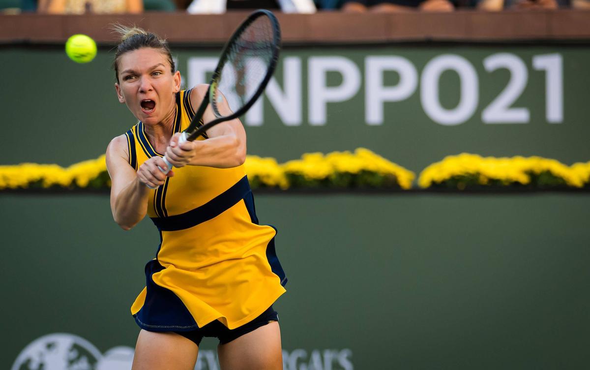 Simona Halep - Aliaksandra Sasnovich // Indian Wells