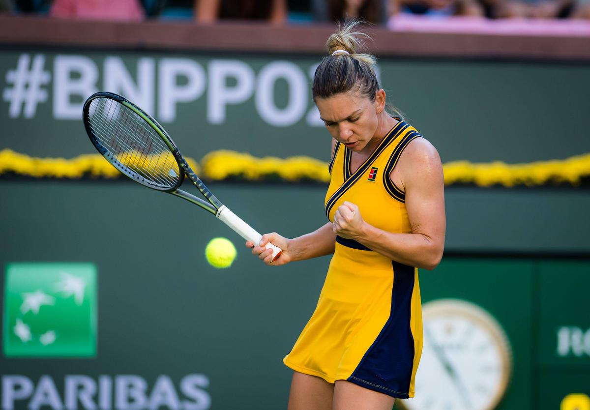 Simona Halep - Aliaksandra Sasnovich // Indian Wells