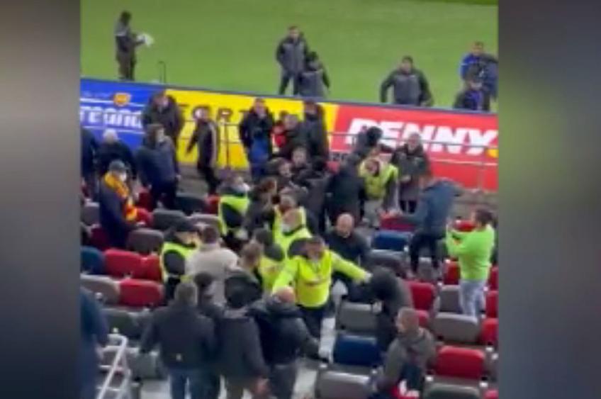 Imagine cu altercația din Ghencea / Captură Pro TV