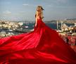 Fiica lui Marius Șumudică, ședință foto de poveste pe Instagram, într-o rochie roșie: „Miss Turcia”