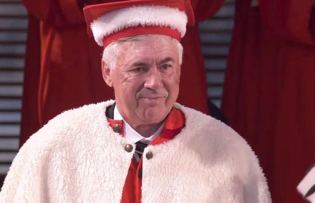 Ancelotti a fost învestit Doctor Honoris Causa, apoi dat de gol chiar de rector: „În 2024 îl așteaptă ceva extraordinar”