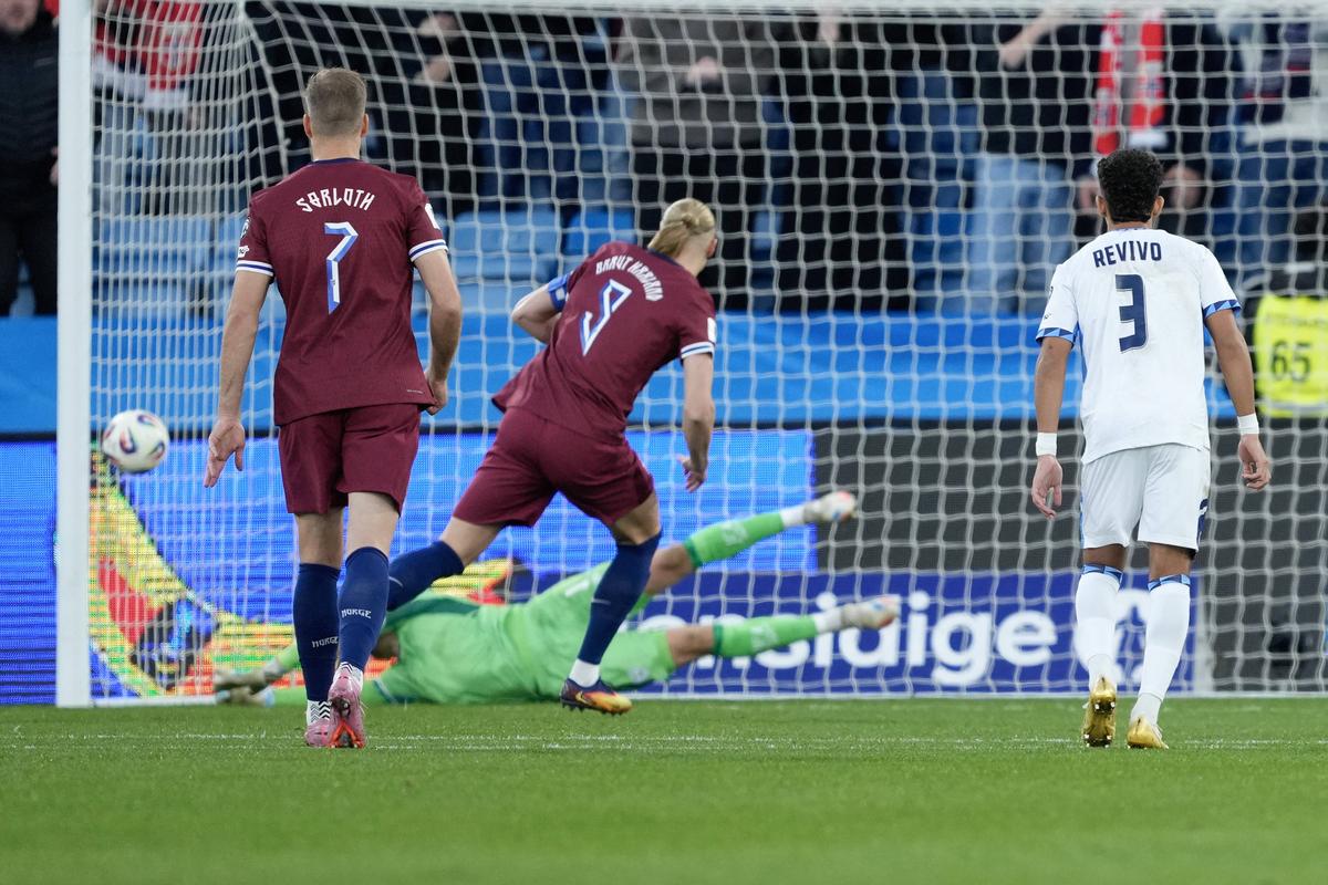 Fază rară: Erling Haaland a ratat două penalty-uri în Norvegia - Israel!