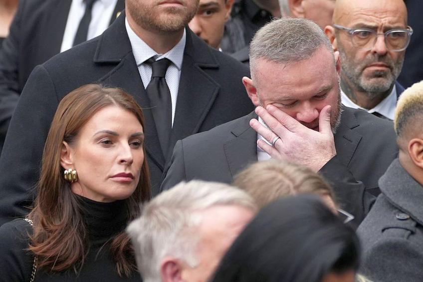 Wayne Rooney, în lacrimi la înmormântarea lui Ricky Hatton/ foto Getty Images
