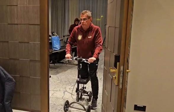 Selecționerul Austriei a venit cu bicicleta specială în conferință, apoi a numit cei mai periculoși 2 fotbaliști „tricolori”: „Rapizi și tehnici!”