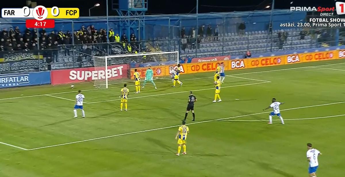 Cristi Ganea, gol fabulos în Farul - Petrolul