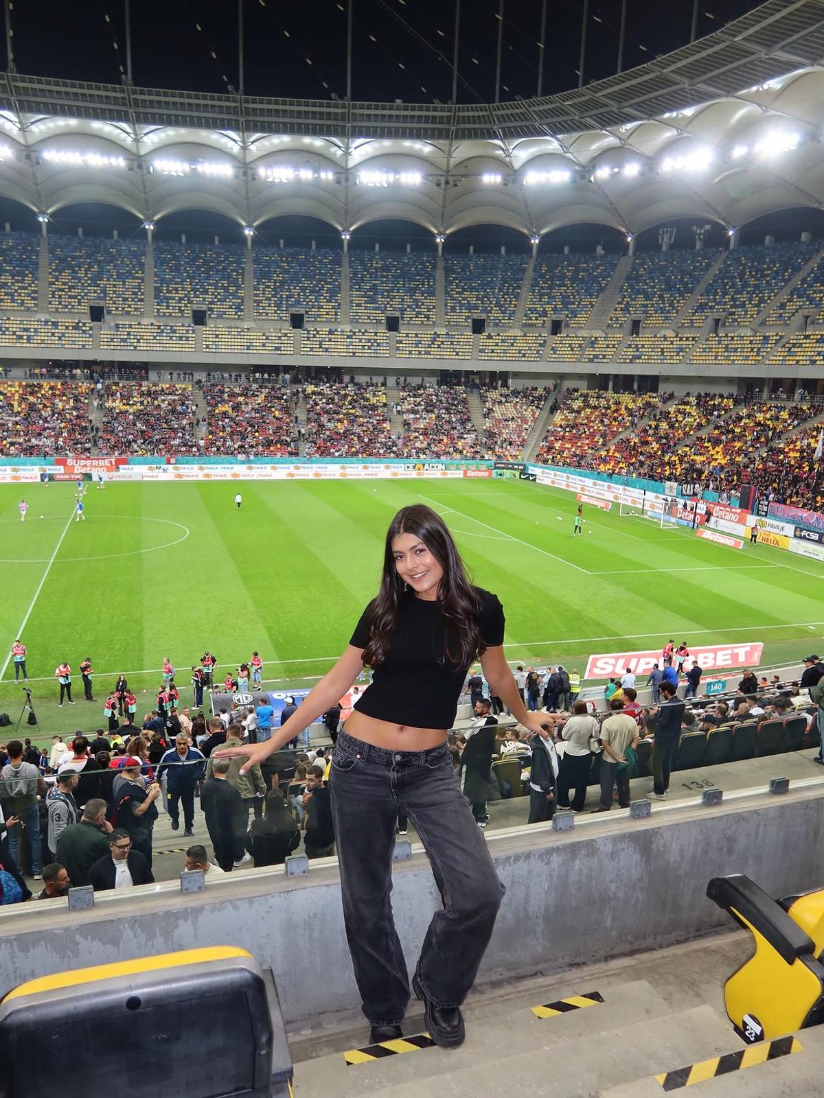 Fiica lui Ilie Dumitrescu a urmărit de pe Arena Națională victoria lui FCSB: „Tata e de vină”