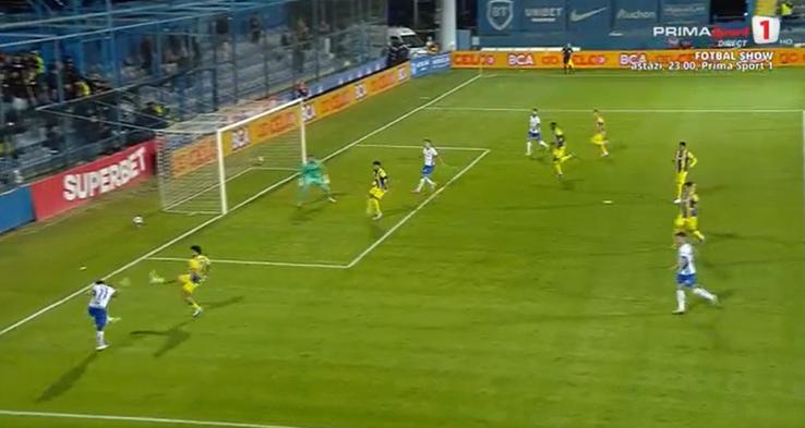 Cristi Ganea, gol fabulos în Farul - Petrolul / FOTO: captură @Prima Sport