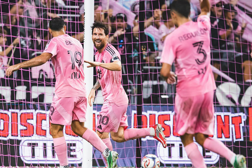 Messi și Suarez, câte o „dublă” în meciul cu DC United // foto: facebook @Inter Miami CF