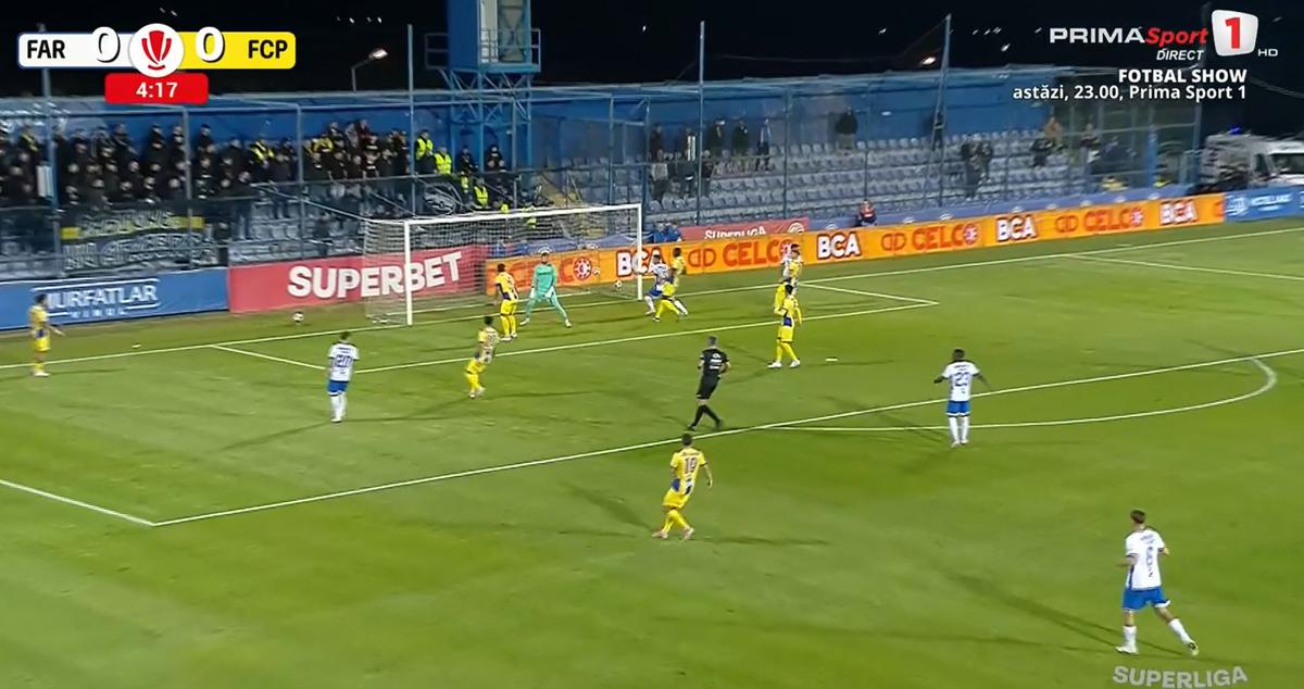 Cristi Ganea, gol fabulos în Farul - Petrolul