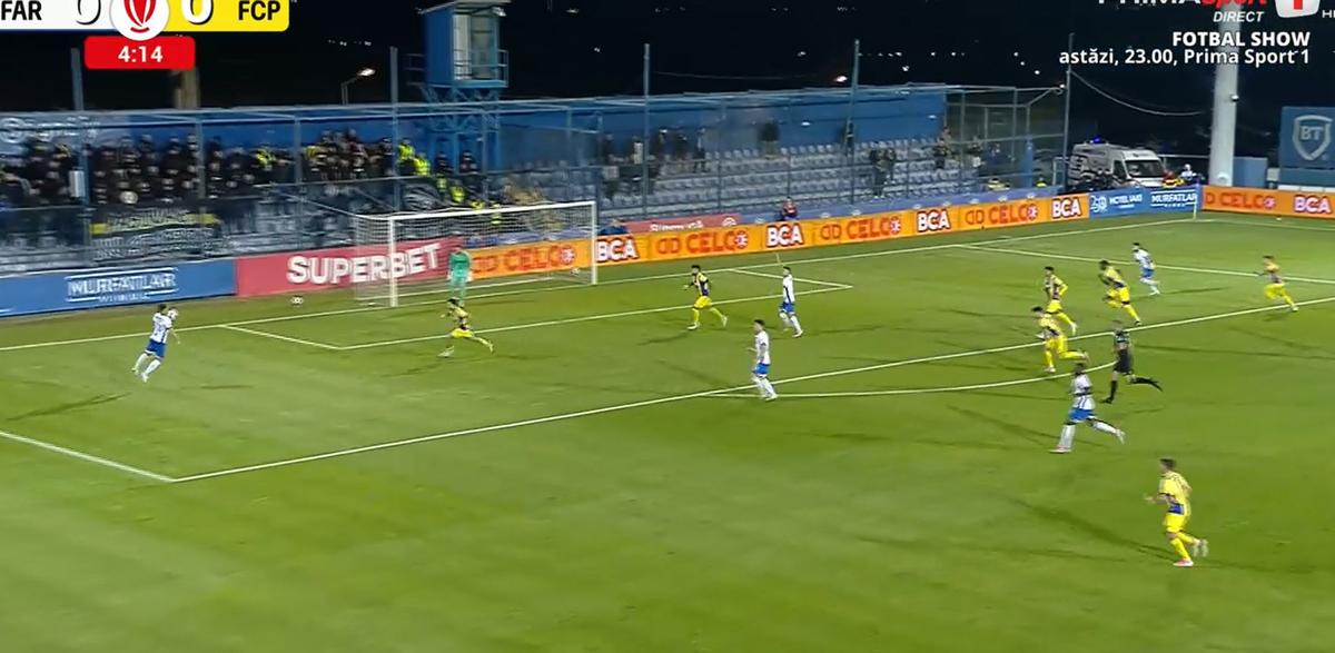 Cristi Ganea, gol fabulos în Farul - Petrolul
