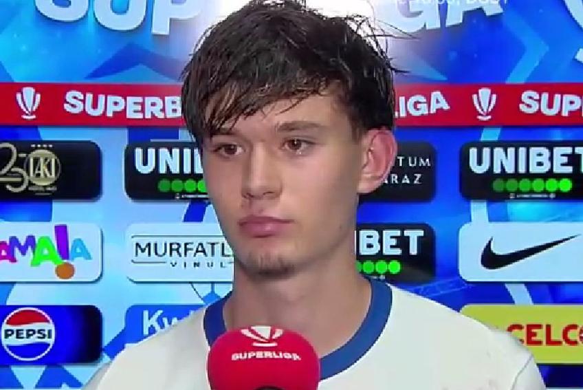 Răzvan Marincean a înscris primul gol în Superliga / FOTO: captură @Prima Sport