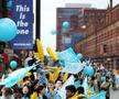 Bananele gonfabile fac parte din tradiția lui Manchester City // Foto: Getty Images