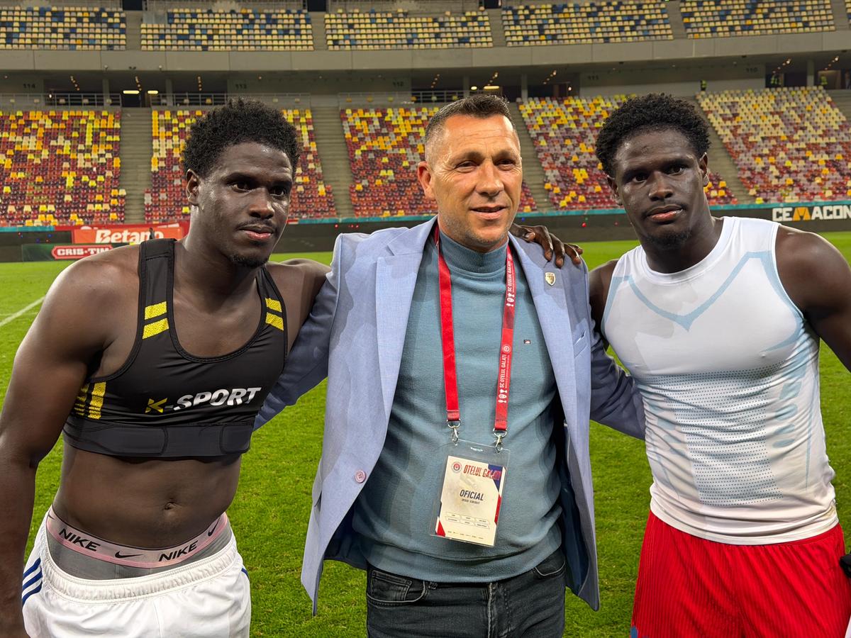 Imagini la finalul meciului FCSB - Oțelul, cu Gigi Becali și MM Stoica în prim-plan