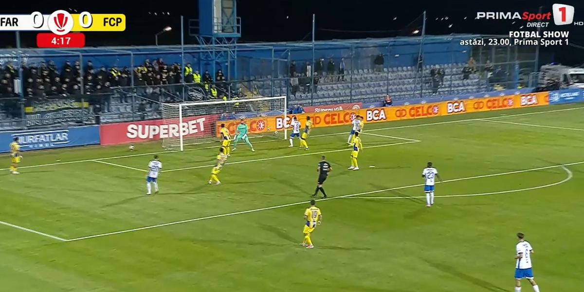 Cristi Ganea, gol fabulos în Farul - Petrolul