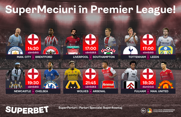 Alege-ți favoritele în SuperEtapa din Premier League!