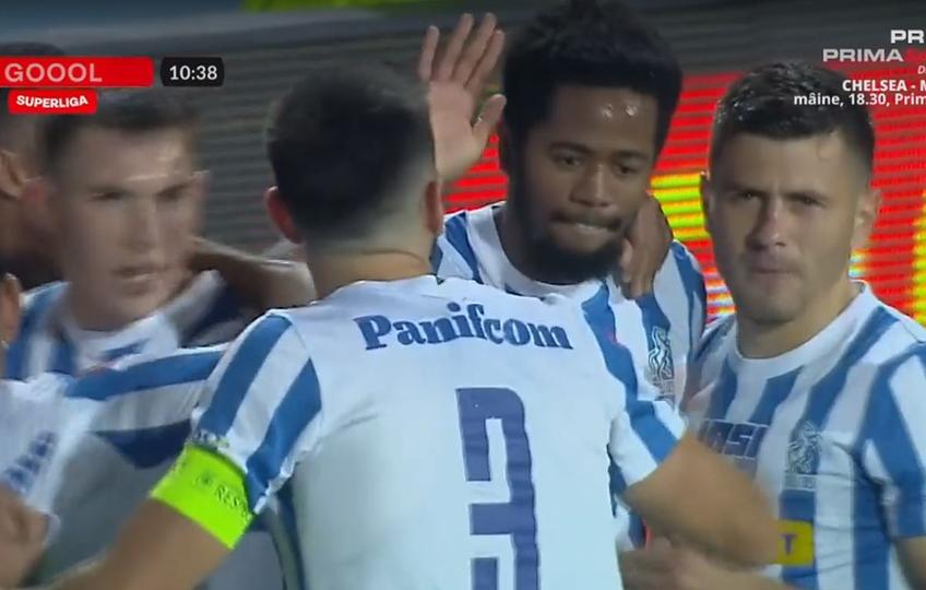 Englezul Shayon Harrison (26 de ani) a deschis scorul pentru Poli Iași în minutul 11 al duelului cu CFR Cluj, din runda cu numărul 16 a Superligii.