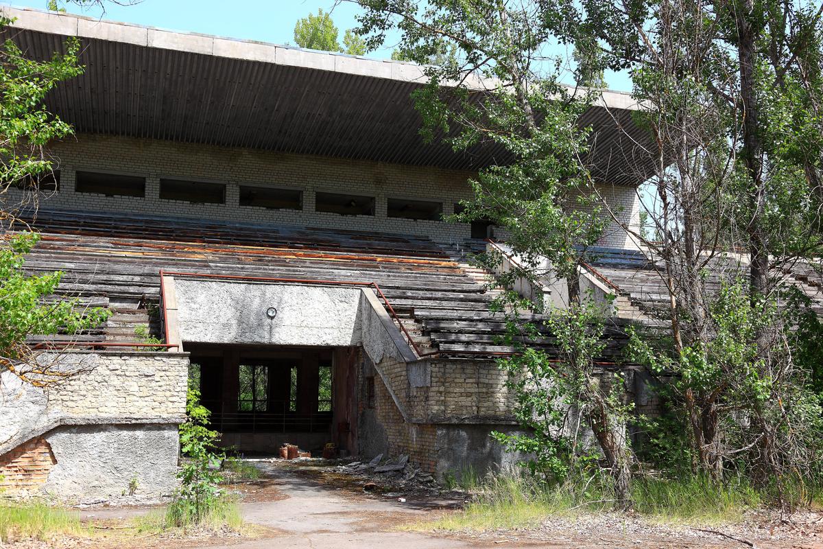 Stadionul Avanhard din Pripyat, Ucraina