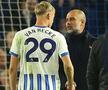 Pep Guardiola, dialog cu Jan Paul van Hecke după Brighton - Manchester City