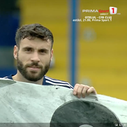 Protest la Metaloglobus - Steaua, foto: captură de ecran Prima Sport