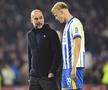 Pep Guardiola, dialog cu Jan Paul van Hecke după Brighton - Manchester City