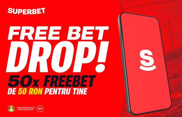 50 x 50 de lei Free Bet, exclusiv pe paginile de Facebook și Instagram