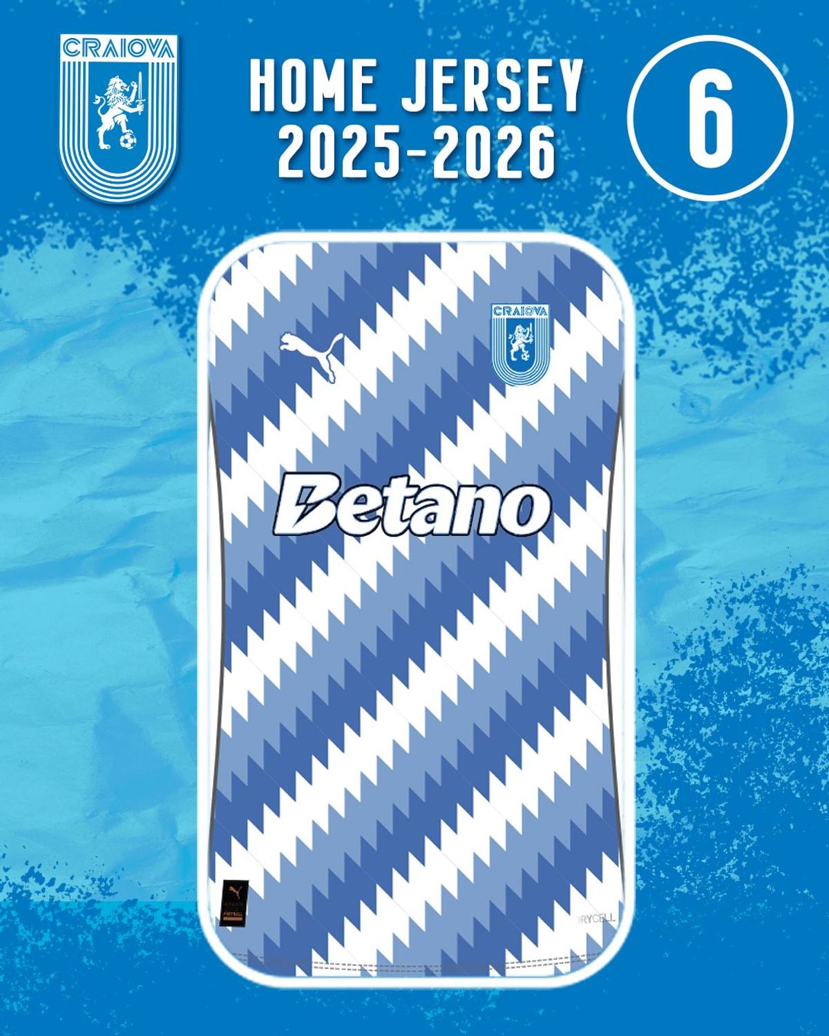 Variantele de tricou propuse de Universitatea Craiova suporterilor