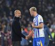 Pep Guardiola, dialog cu Jan Paul van Hecke după Brighton - Manchester City