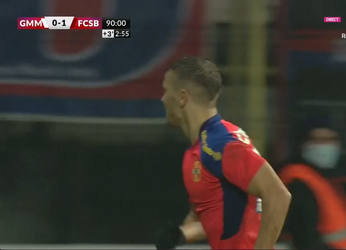 Faza zilei în Liga 1 » Olaru a început să râdă în timpul meciului