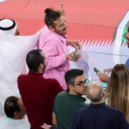 Un bărbat a aruncat apă în direcția lui Cristiano Ronaldo înainte de Maroc - Portugalia // foto: Guliver/gettyimages