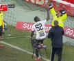 Romario Pires, plasă U Cluj - UTA. foto: capturi DigiSport