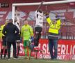 Romario Pires, plasă U Cluj - UTA. foto: capturi DigiSport