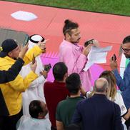 Un bărbat a aruncat apă în direcția lui Cristiano Ronaldo înainte de Maroc - Portugalia // foto: Guliver/gettyimages