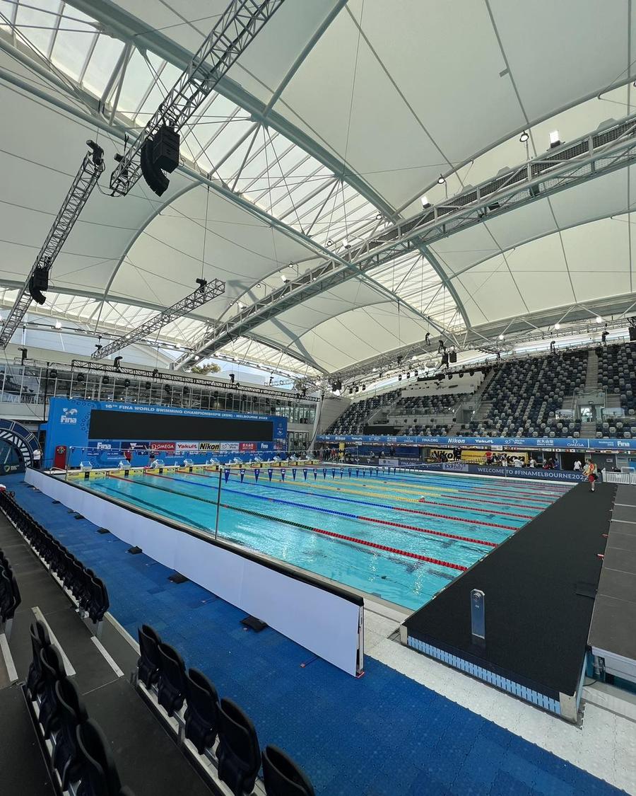 Arena în care se va desfășura competiția de la Melbourne FOTO FINA David Popovici luat la întrebări la Melbourne: „Dacă ai un culoar, ai și o șansă